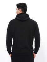 Men’s Winter Premium Cotton pocket Hoodie Black Color - inteblu