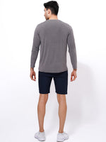 Men's Workout Long Sleeve T-Shirt |Grey melange