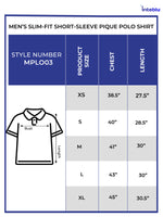 Men Slim-Fit Short-Sleeve Pique Polo Shirt Black