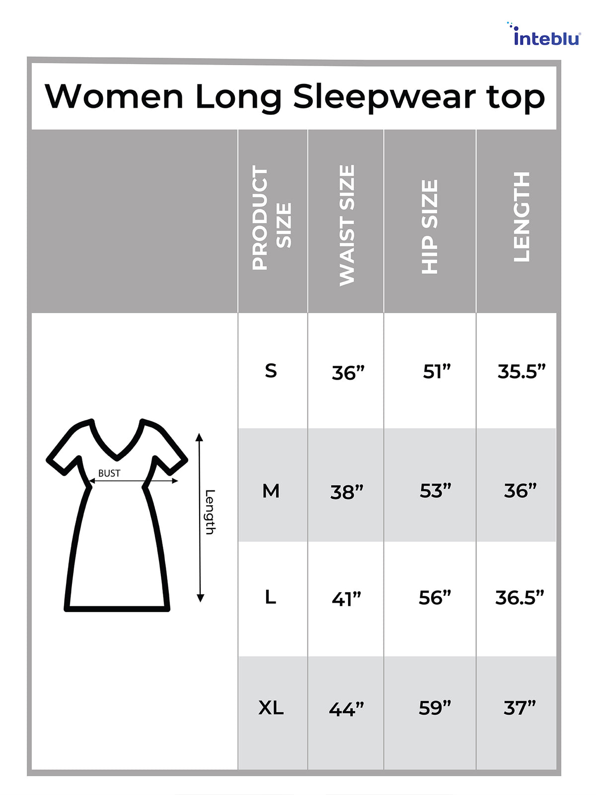Women Long Sleepwear top only