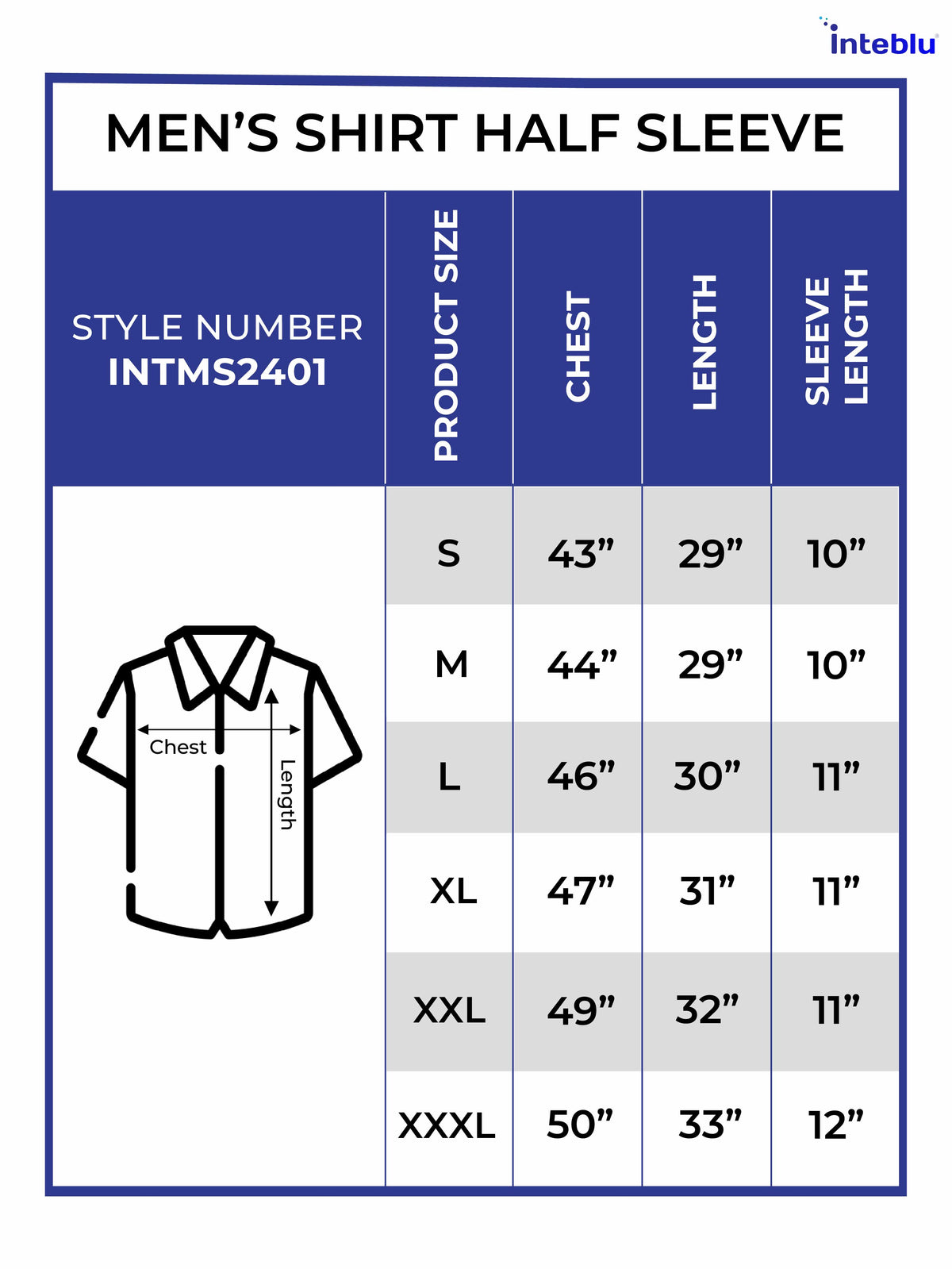 Men's Relaxed-Fit Half-Sleeve Casual Shirt White