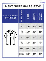 Men's Relaxed-Fit Half-Sleeve Casual Shirt White