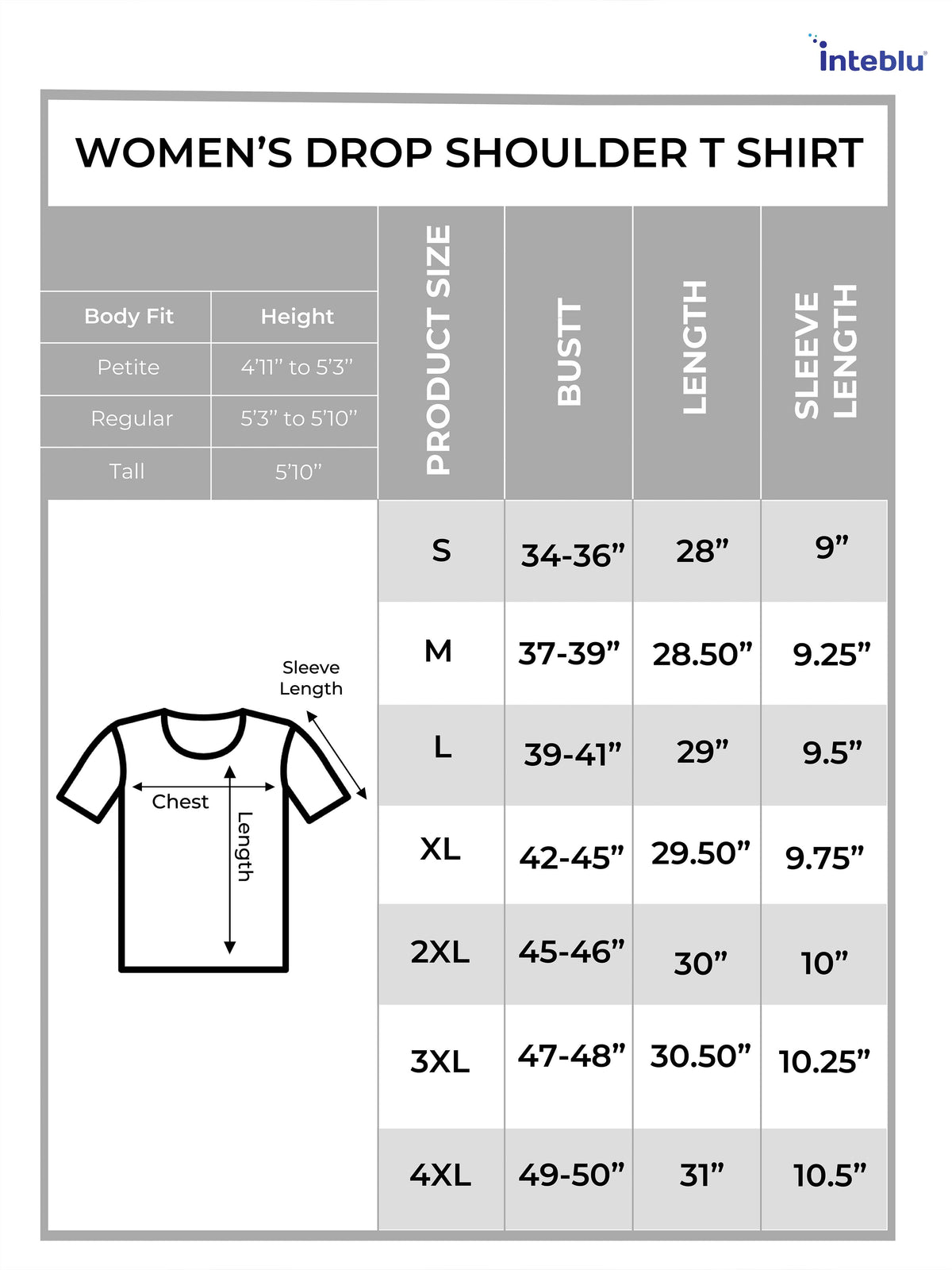 Women’s Drop Shoulder T-Shirt – Classic Solid Short Sleeve Tee, Soft Cotton Blend Comfortable Casual Wear- Black
