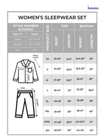 Women's Satin Notch collar & Full Sleeve Sleepwear set |Satin Fabric