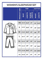 Women’s All Over Texture Printed Pyjama Set – Micro Polar Fleece Notch-Collar, Long Sleeve 2-Piece Sleepwear, Soft & Warm Nightwear