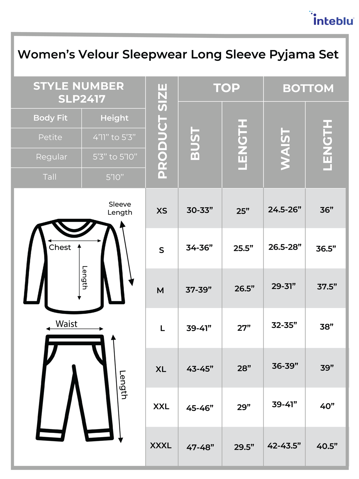Women Micro Polar Fleece Sleepwear Long Sleeve Blue Star printed Pyjama Set