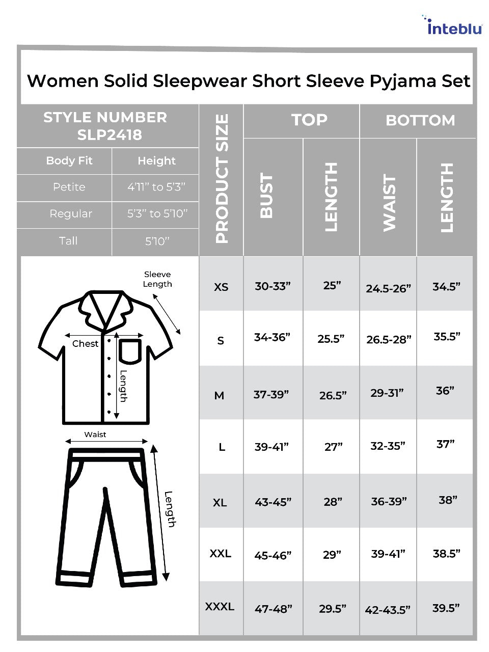 Women Solid Sleepwear Short Sleeve Pyjama Set