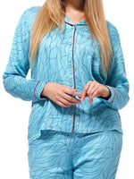 Women's Shiny Satin Blue Floral Printed Night Suit Set | Shirt and pajama, Nightwear Dress - inteblu