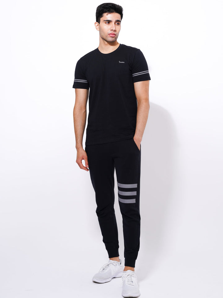 Striped Cotton Loungewear for Men - inteblu