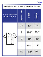 Men T-shirt & Customize Collar.