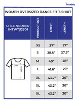 Women's Oversized Dance fit T-Shirt - Black