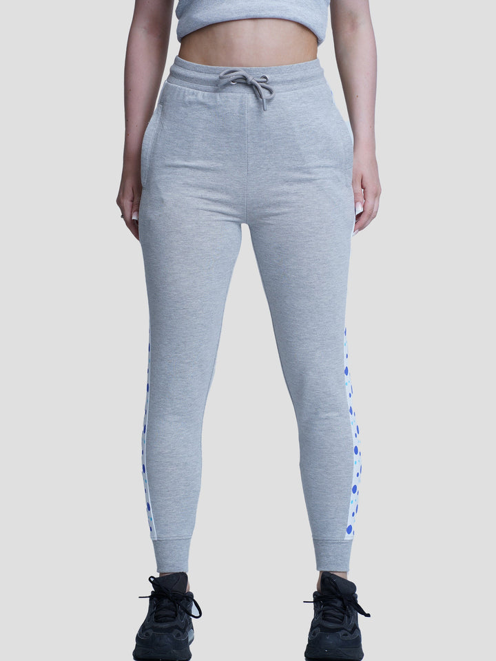 Women Regular Fit Print Casual Joggers - inteblu