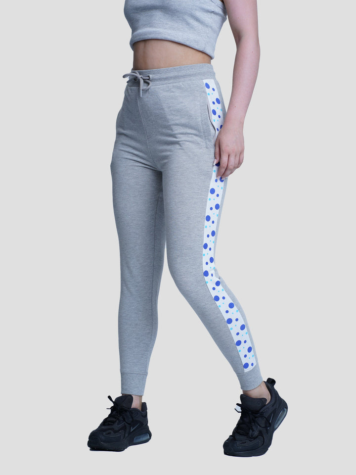 Women Regular Fit Print Casual Joggers - inteblu