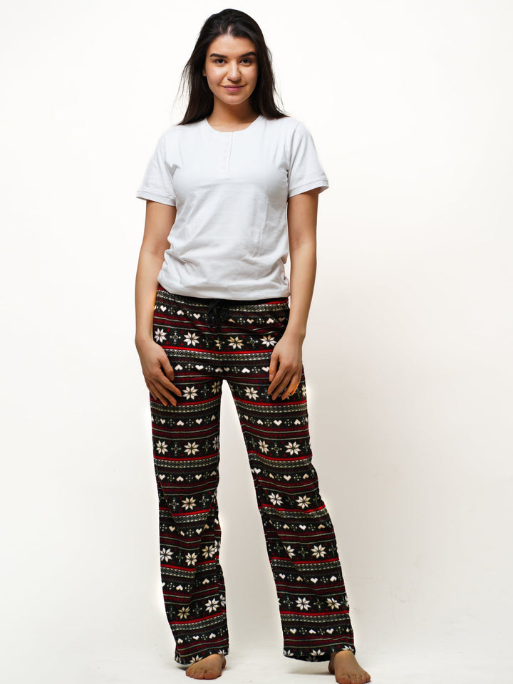 Women's Fleece Pajama & Sleep Pants - inteblu