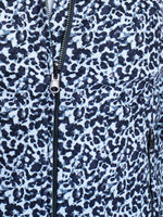 Ladies’ leopard Full Zipper Jacket and Yoga pant - inteblu