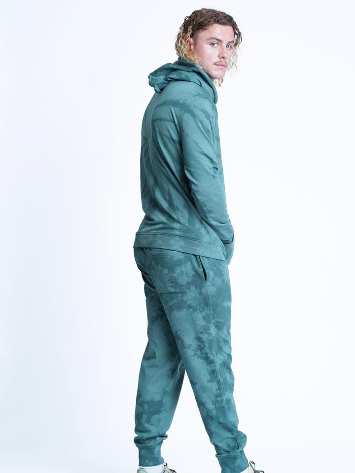 Men's Hoodie & Jogger Set (Tie-Dye) - inteblu