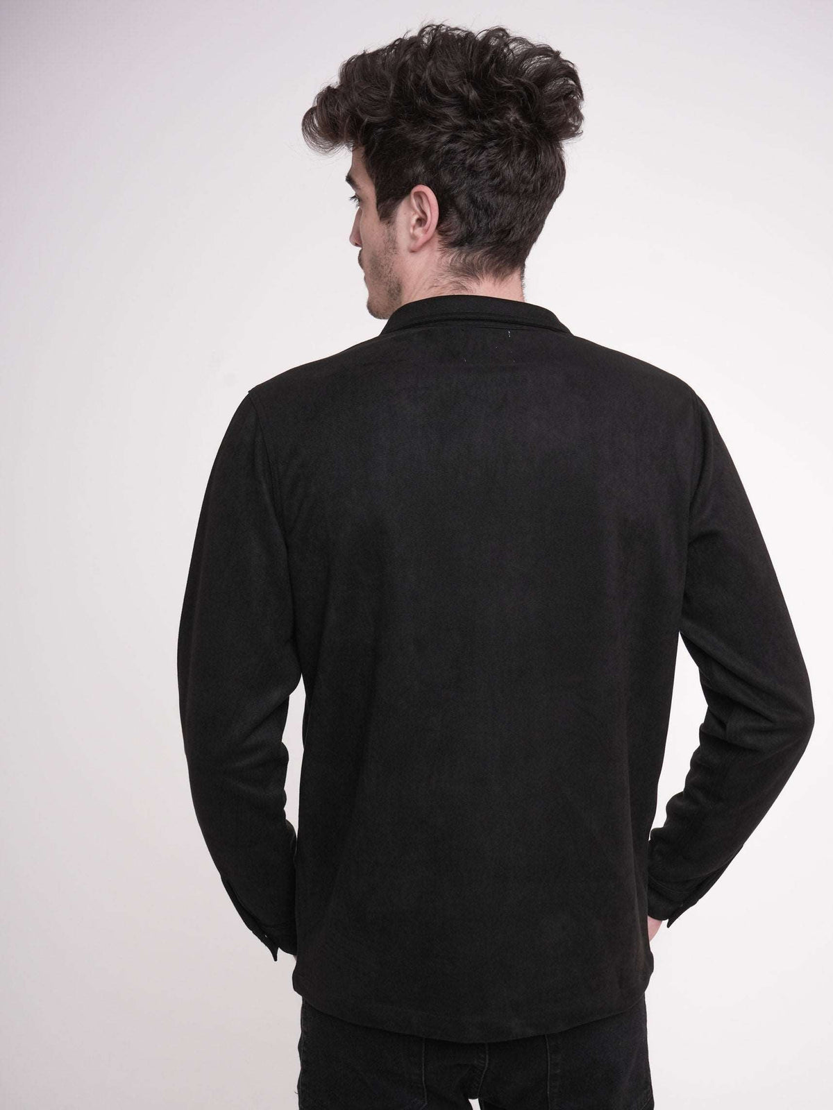 Men's Suede Shirt - inteblu
