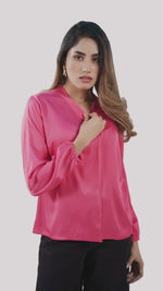 Women’s Satin Top – Soft Shiny | Fashionable Party & Everyday Wear