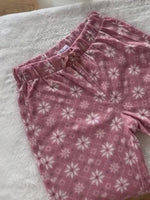 Micro Polar Fleece Star Print Women Sleepwear Long Sleeve Pyjama Set