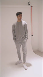 Men's Cotton Sweatshirts in Grey Melange Color