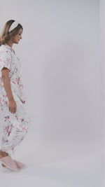 Women’s Printed Night Suit Set – Shirt & Pyjama | Soft Nightwear Dress, 2 Piece Sleepwear for Women, Comfortable Loungewear
