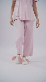 Women’s Printed Night Suit Set – Shirt & Pyjama | Soft Nightwear Dress, 2 Piece Sleepwear for Women, Comfortable Loungewear