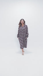 Women’s Plaid Flannel Loungewear – Full-Length & Long Sleeve Shirt | Warm, Cozy & Breathable for Winter