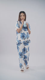 Women’s Short SleeveSleepwear Set – Notch Collar 2 Piece Pajama Outfit | Comfy Nightwear, Soft Summer Lounge Set for Women