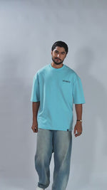 Men’s Oversized Drop Shoulder Graphic T-Shirt – Short Sleeve Crew Neck Tee | Casual Streetwear Top with Front & Back Print
