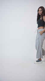 Women Wide Leg Flowy Palazzo Pants Loose fit Casual Lounge Trousers
