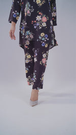 Women’s Floral Printed Co-Ord Set – Trendy 2 Piece Matching Top & Bottom Outfit