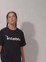 Women Graphics Logo Print Cotton T-shirt