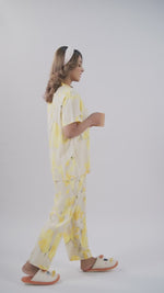 Women’s Short SleeveSleepwear Set – Notch Collar 2 Piece Pajama Outfit | Comfy Nightwear, Soft Summer Lounge Set for Women