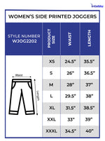 Women side printed Joggers