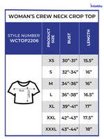 Women Crew Neck Crop Top