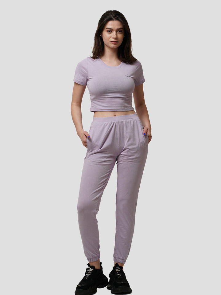 Women Crew Neck Crop Top - inteblu