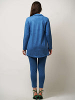 Women Long Sleeve Blazer 2 Piece Outfits Suits Set for Business Work, Formal or Casual Jacket & pantsuit - inteblu