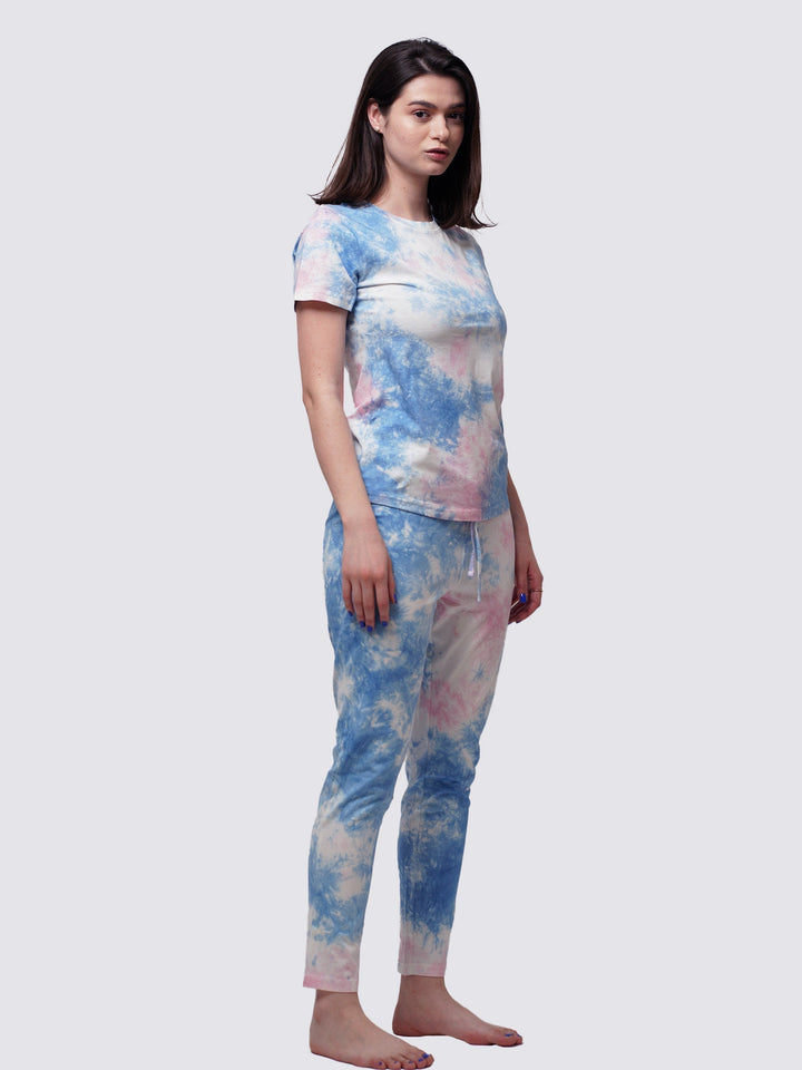 Women Tie Dye Lounge Suit. - inteblu